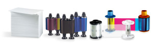 PVC, tech cards, ribbons, laminates, printheads and parts, cleaning kits
